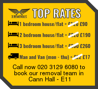 Removal rates forE11 - Cann Hall